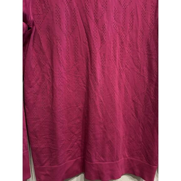 Lululemon Top 4 Swiftly Breathe Long Sleeve Fetching Lines Ripened Raspberry - Picture 7 of 7